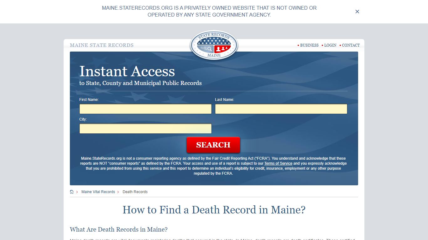 How to Find a Death Record in Maine?